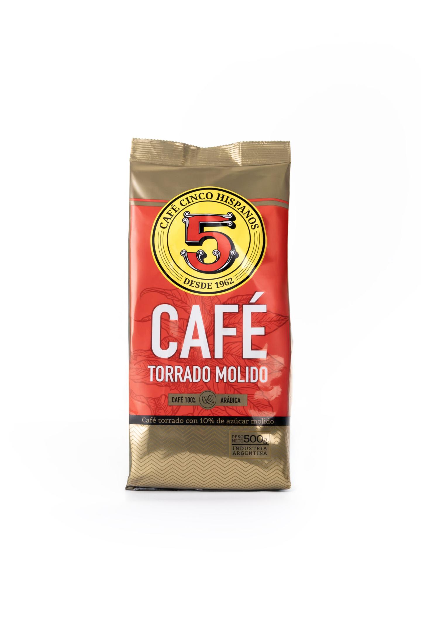 Café 5 Hispanos Torrado Molido 500g