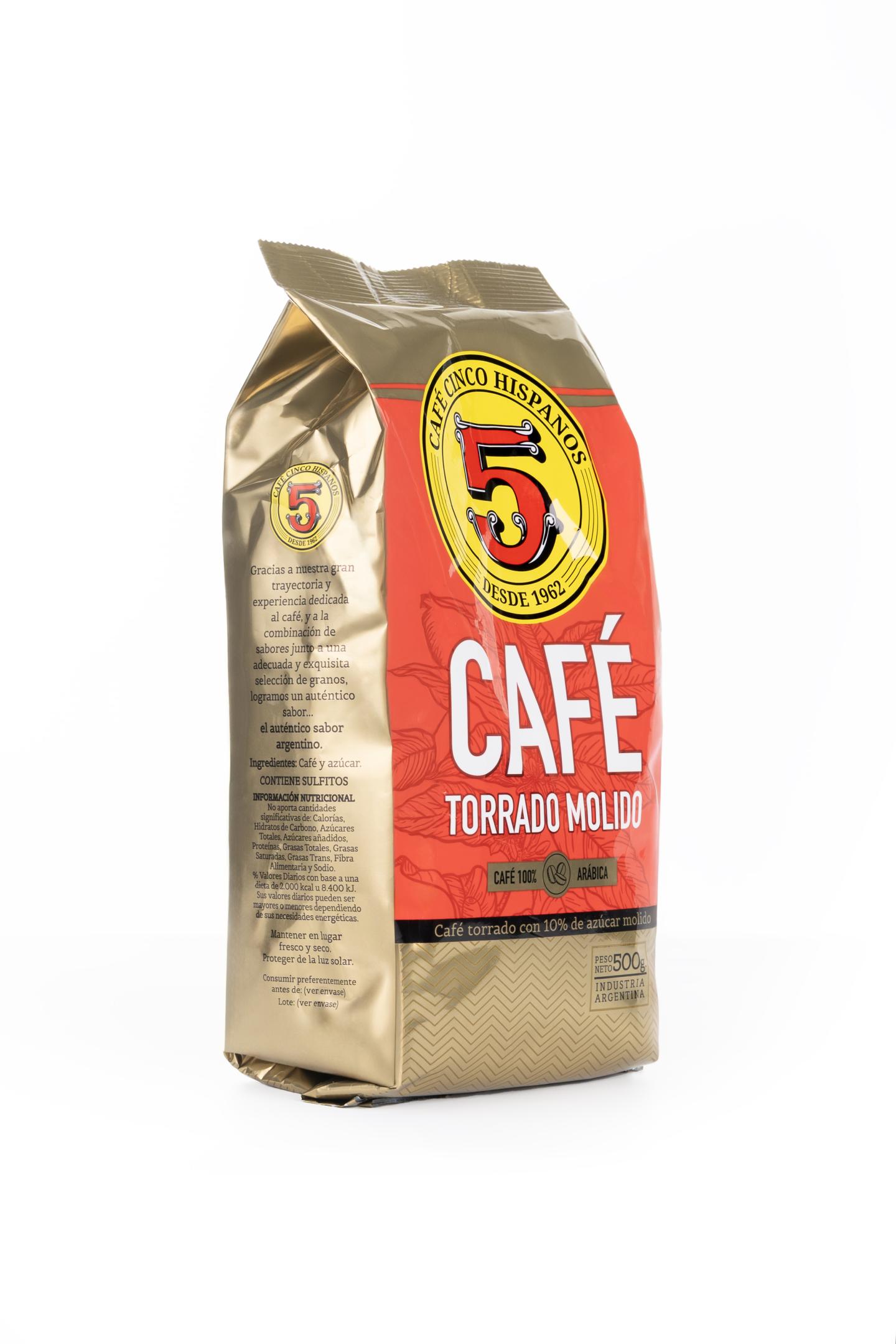 Café 5 Hispanos Torrado Molido 500g - Image 2