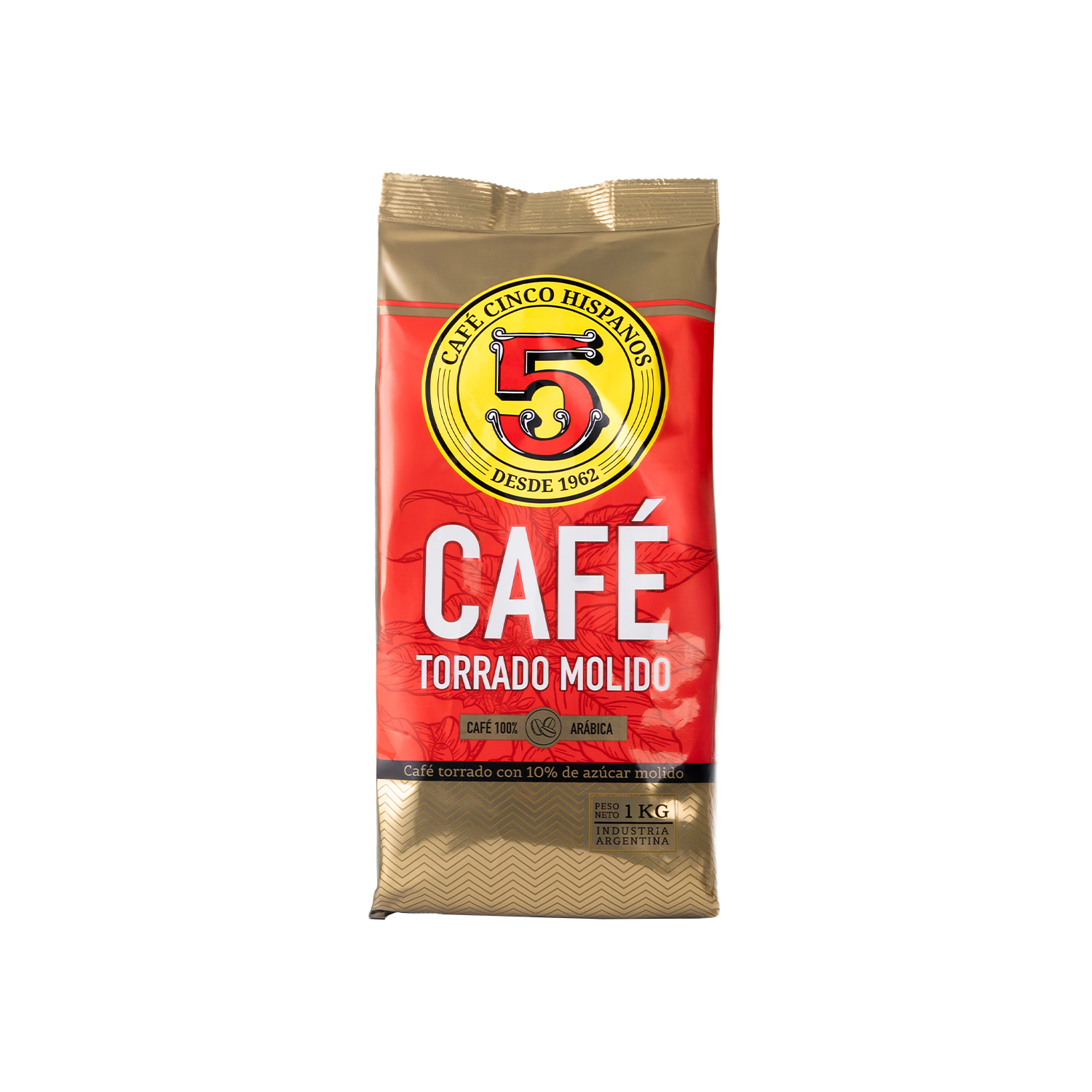 Café 5 Hispanos Torrado Molido 1kg